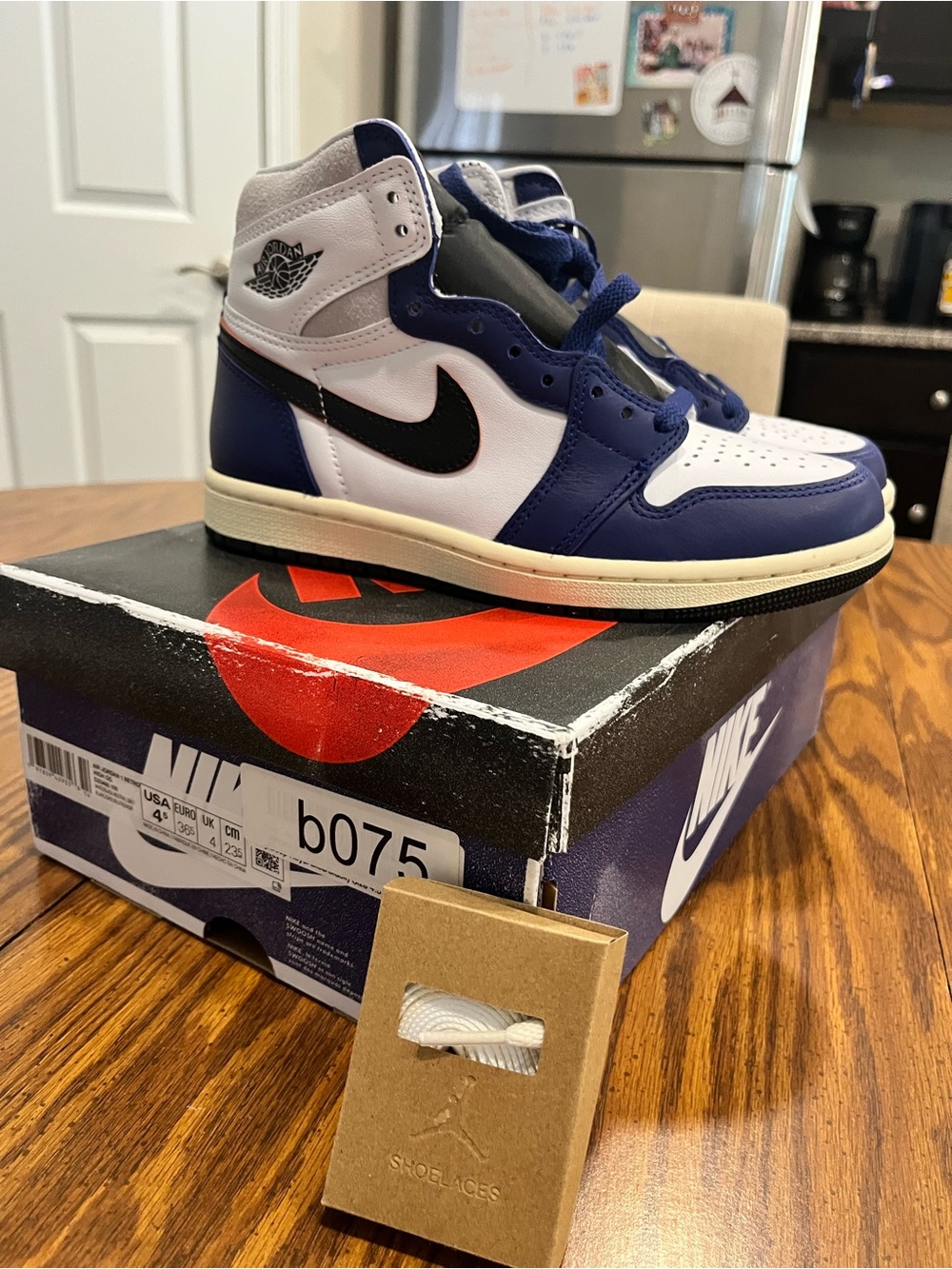 Nike Kids Air Jordan 1 High OG White Navy Black